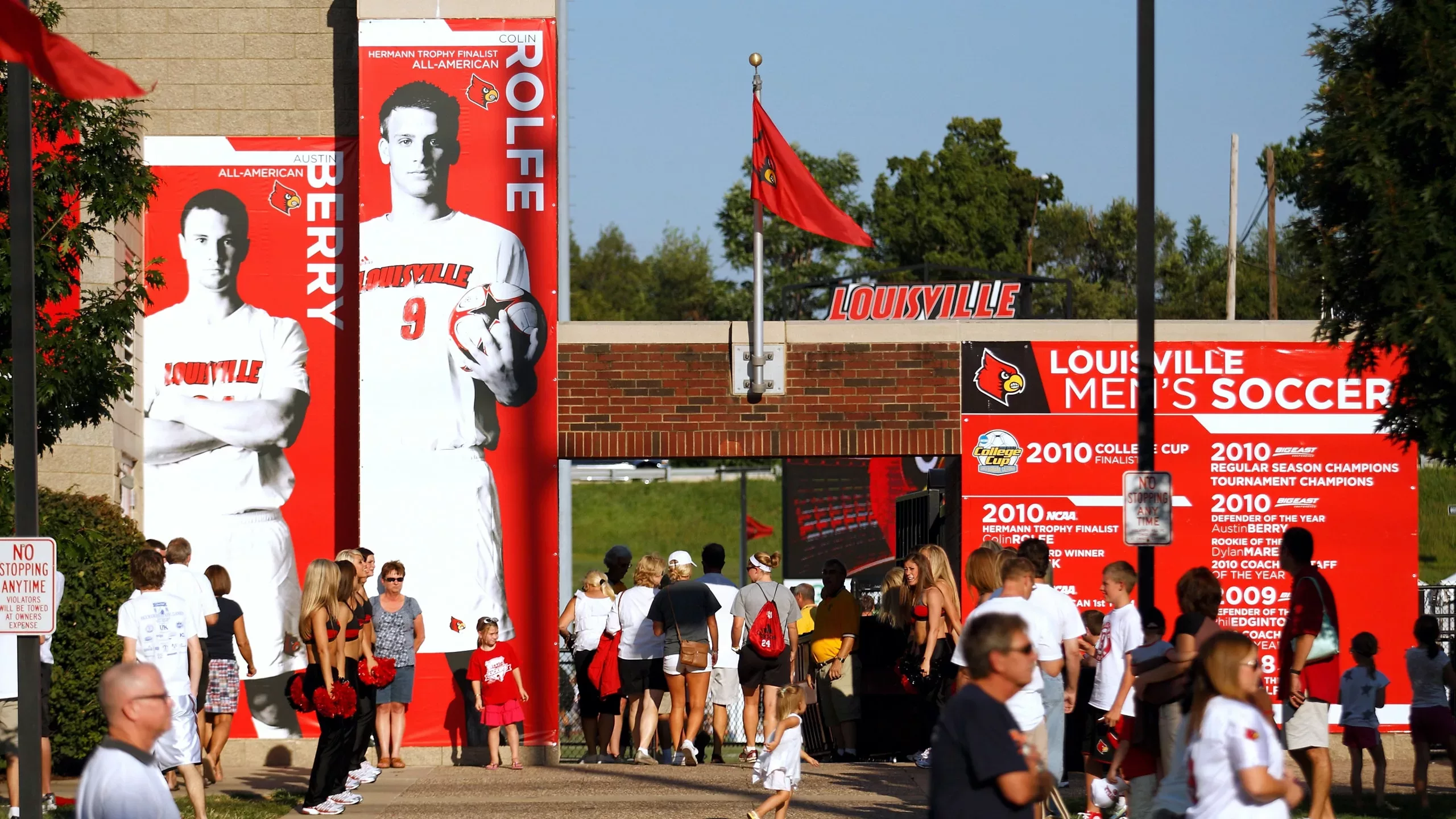 Louisville Cardinal Men's Soccer banners