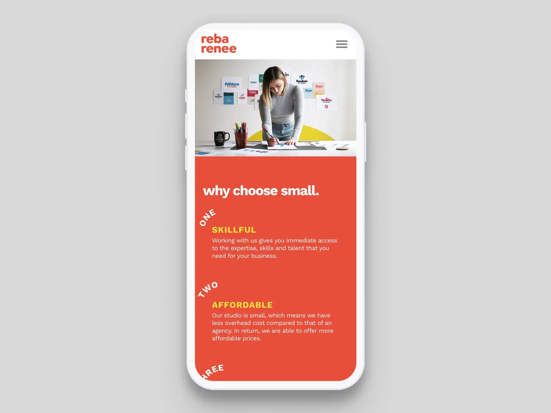reba renee design website mobile why choose